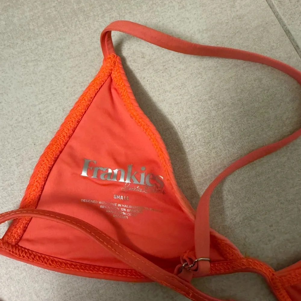 Frankie’s Bikinis Orange Women's Bikini Set
